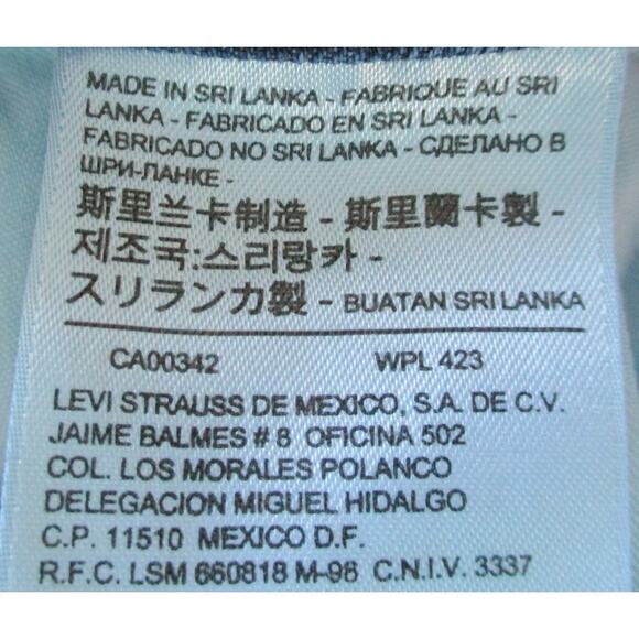 Levi's Women's 505 Straight Leg Mid Rise Dark Wash Blue Jeans Size 10 - Picture 9 of 11